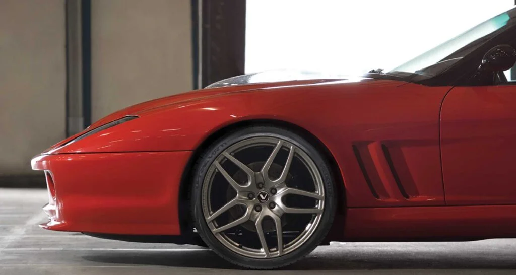 Vredestein Tyre mounted in a sports car