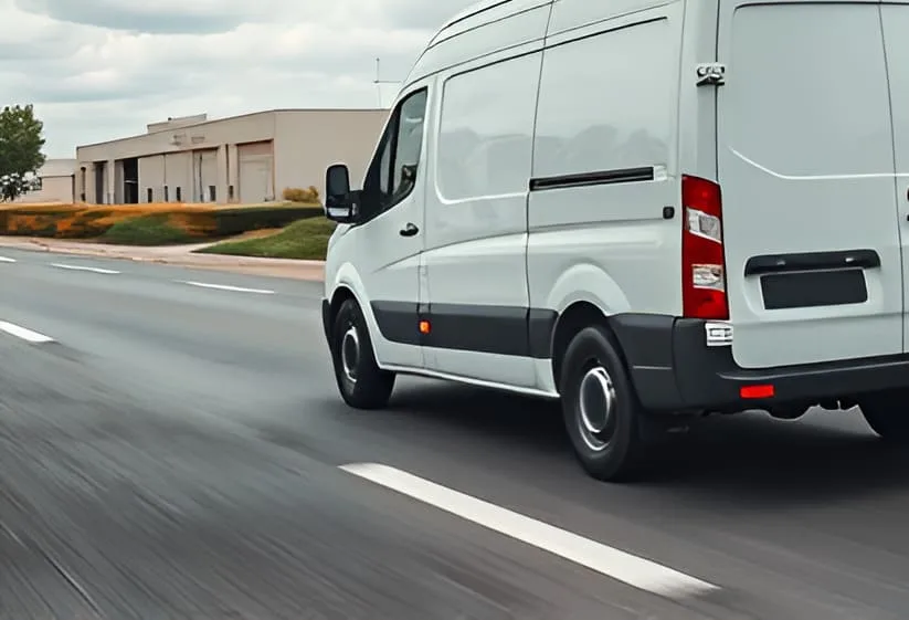 Furgoneta en desplazamiento por carretera- Articulo relacionado Lanzamiento del nuevo neumatico Firestone Vanhawk 3