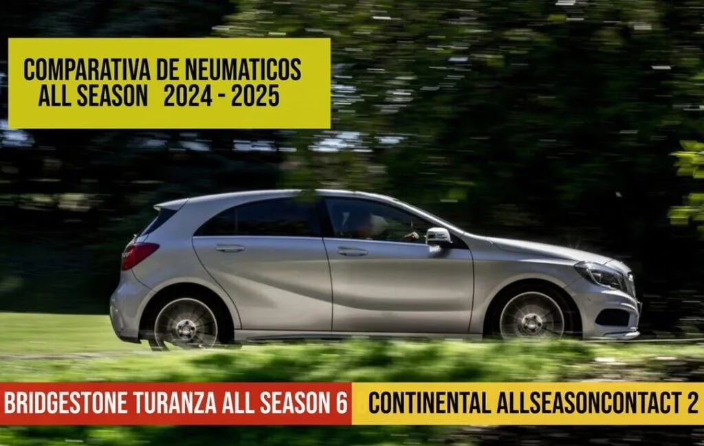 Vista de coche en movimiento Articulo relacionado: Comparativa neumáticos allseason Bridgestone - Continental,