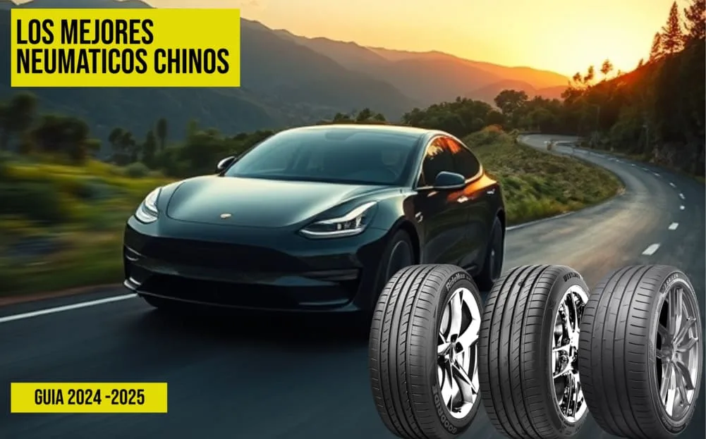 Vista de coche y juego de tres neumaticos - Los mejores neumáticos chinos y descubre quien los fabrica