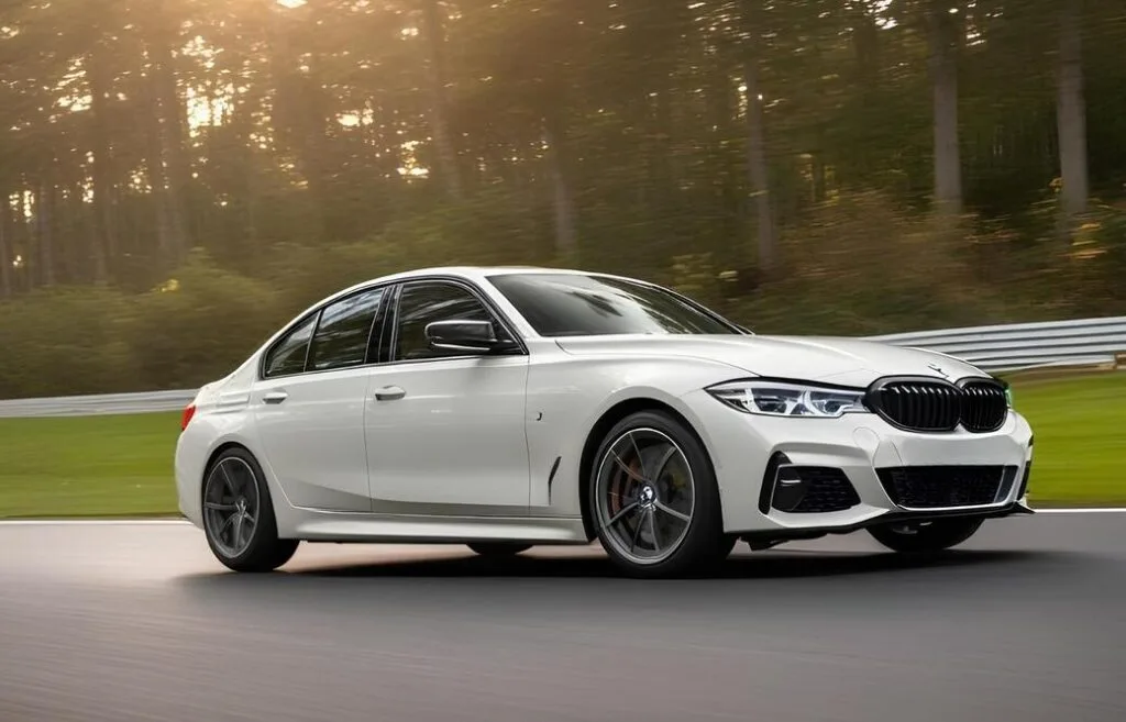 Vista de un coche en pista - Test los mejores neumáticos all season para berlinas