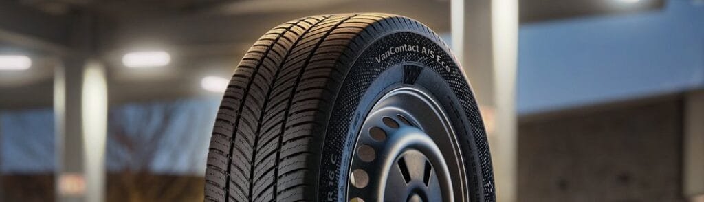 Vista en detalle del nuevo neumático Continental VanContact A/S Eco