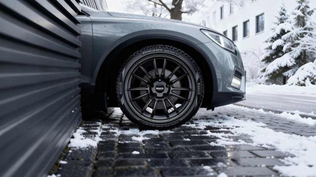 Vista de coche con neumáticos de invierno Pirelli Cinturato Winter 3: Nuevo neumático y su valoración